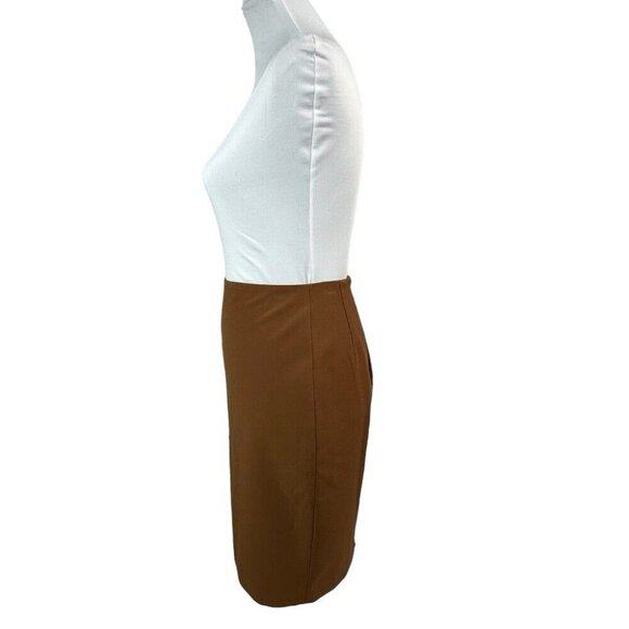 Express Women’s NWT Copper Brown Stretch Old Money Career Pencil Skirt 0/W25 - Picture 3 of 13